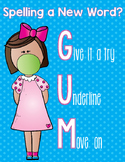 GUM Writing Poster (Spelling Poster)