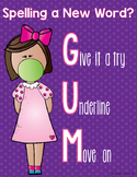 GUM Writing Poster (Spelling Poster)