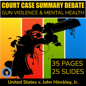 Preview of Gun violence argumentative passages critical thinking end of year social studies