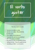 GUSTAR activities ( Writing, speaking, etc) worksheets.