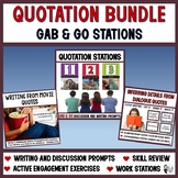 Gab & Go Bundle: 140 Quotation Stations and Quick Write Prompts