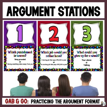 Preview of Argument Gab & Go Stations: Practicing the Argument Writing Format