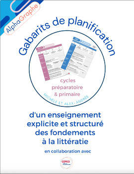 Preview of Gabarit de leçons explicites et structurées_Guide