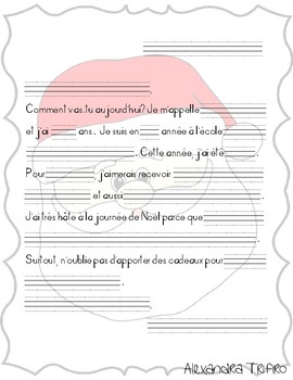 Preview of Gabarit lettre au Père Noël