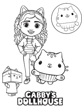 Gabby’s Dollhouse Coloring Pages – Unique collection Printable for kids