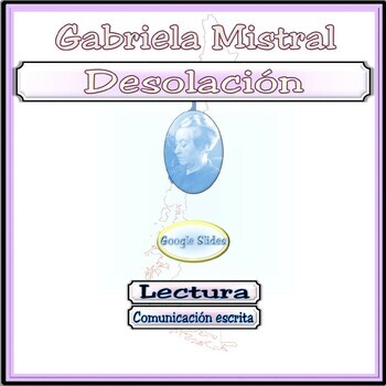 Preview of Gabriela Mistral Desolación Poetry Study Guide for Google Apps