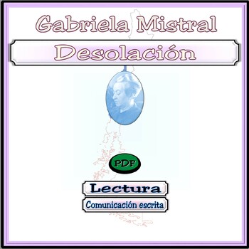 Preview of Gabriela Mistral Desolación Poetry Study Guide and Literary Activities