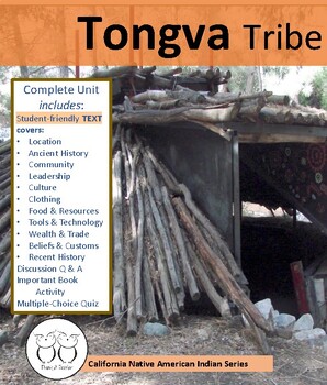 Preview of Gabrieleno Tribe CA Native Americans Informational Reading (aka Tongva Kizh)