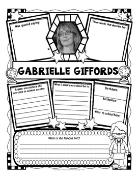 Gabrielle Giffords Biography Graphic Organizer