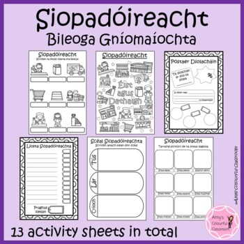 Preview of Gaeilge - Ag Siopadóireacht Bileoga