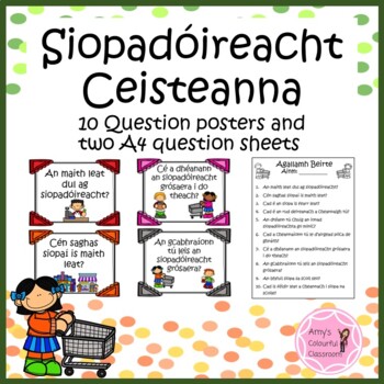 Preview of Gaeilge - Ag Siopadóireacht Ceisteanna