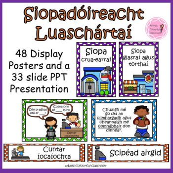 Preview of Gaeilge - Ag Siopadóireacht Luaschártaí