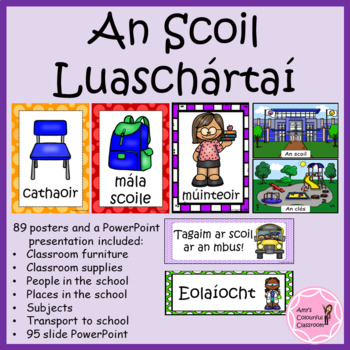 Preview of Gaeilge - An Scoil Luaschártaí agus PPT