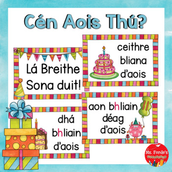 Preview of Gaeilge Aois (1-12 yrs) in Irish *UPDATED*