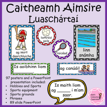 Preview of Gaeilge - Caitheamh Aimsire Luaschártaí