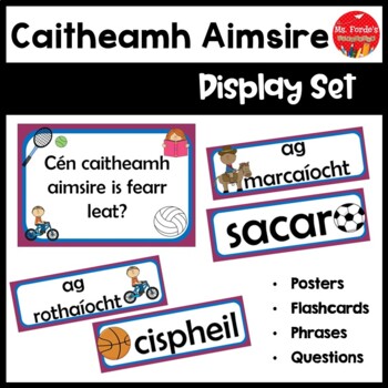 Preview of Gaeilge Caitheamh Aimsire Pack (Irish Hobbies/Pastimes Resource Pack)