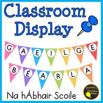 Preview of Gaeilge Classroom Display - Rainbow Subject Bunting