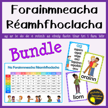Preview of Gaeilge  - Forainmneacha Réamhfhoclacha Bundle