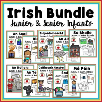 Preview of Irish Worksheets for Junior and Senior Infants BUNDLE