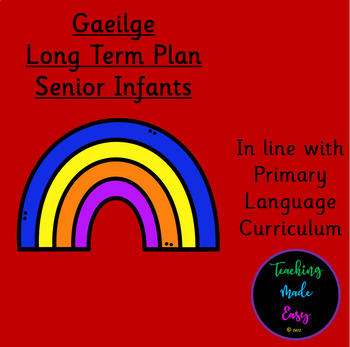 Preview of Gaeilge Long Term Yearly Plan for Senior Infants