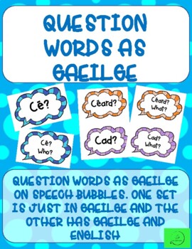 Preview of Gaeilge - Question Cards