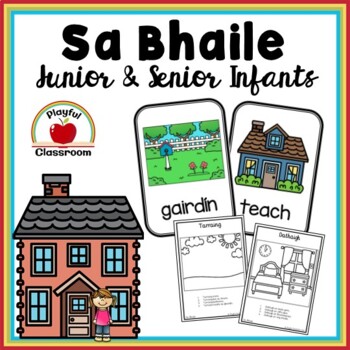 Preview of Sa Bhaile - Irish Worksheets for Junior and Senior Infants