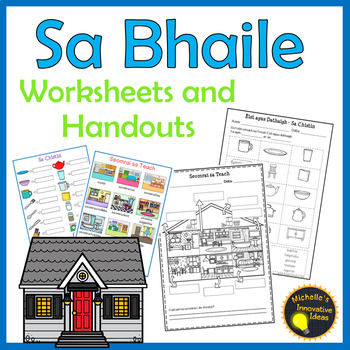 Preview of Gaeilge Sa Bhaile Worksheets and Handouts