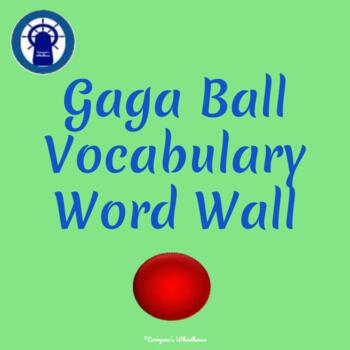 Preview of Gaga Ball Game Vocabulary Word Wall