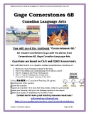 Gage Cornerstones Canadian Language Arts: Grade 6B: Readin