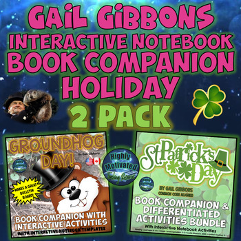 Preview of Gail Gibbons Interactive Notebook Holiday Read Aloud 2 Pack