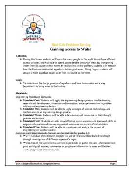 Preview of Gaining Access to Water STEM Activity (Grades 3-8)