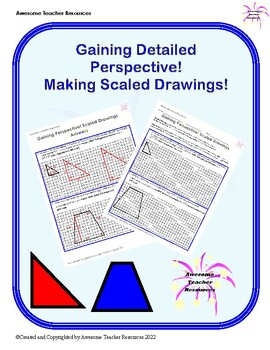 Preview of Gaining Detailed Perspective! Making Scaled Drawings Worksheet