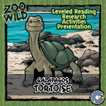 Preview of Galápagos Tortoise Activities - Leveled Reading, Printables, Slides & Digital