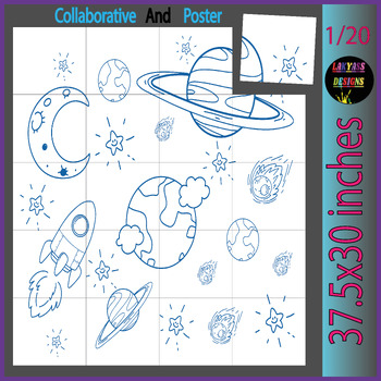 Preview of Galactic Gathering: Astronomy Day Collaborative Coloring Poster & Bulletin Board