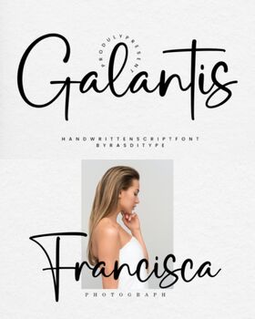 Preview of Galantis Font | The Graceful Handwriting Font That Will Elevate Your Designs
