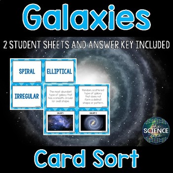 Preview of Galaxies Card Sort