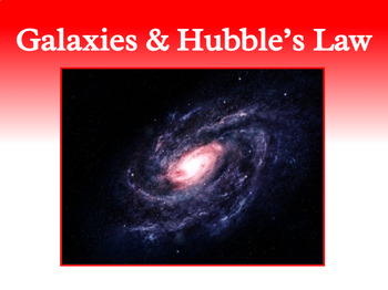 Preview of Galaxies & Hubble's Law: Google Slides, Study Guide, & Test