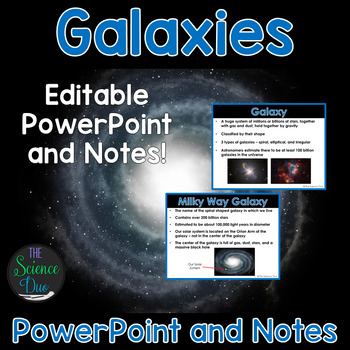 Preview of Galaxies - PowerPoint and Notes
