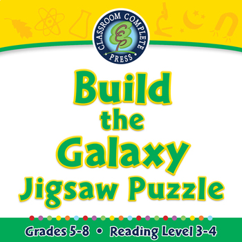 Preview of Galaxies & The Universe: Build the Galaxy - Jigsaw Puzzle - NOTEBOOK Gr. 5-8