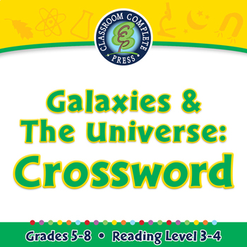 Preview of Galaxies & The Universe: Crossword - NOTEBOOK Gr. 5-8