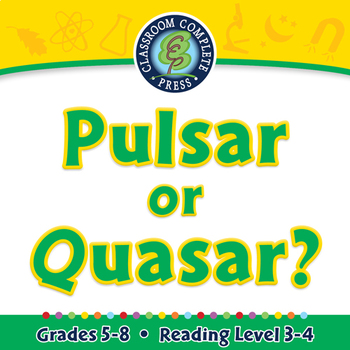 Preview of Galaxies & The Universe: Pulsar or Quasar? - NOTEBOOK Gr. 5-8