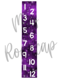 Galaxy Decor Skip Counting Number Posters, Space Themed Classroom