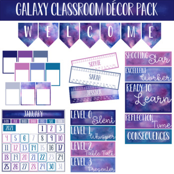 Preview of Galaxy Classroom Decor