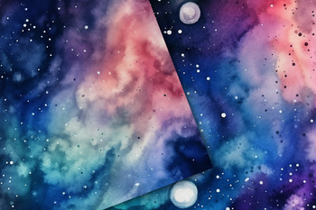 Watercolour Galaxy Wallpaper for Room - Buy Online Or Call (03) 8774 2139