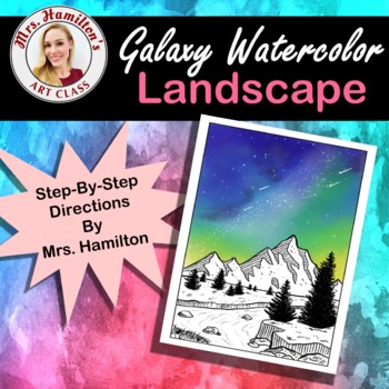 Preview of Galaxy Watercolor Landscape