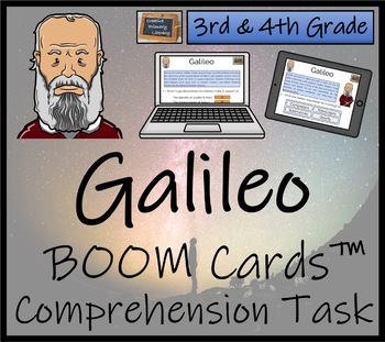 Preview of Galileo BOOM Cards™ Comprehension Activity | 3rd Grade & 4th Grade