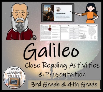 Preview of Galileo Close Reading Comprehension Activity | 3rd Grade & 4th Grade