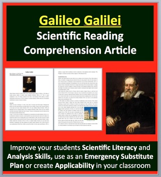 Preview of Galileo Galilei - A Famous Scientist Reading - Google and Office Versions