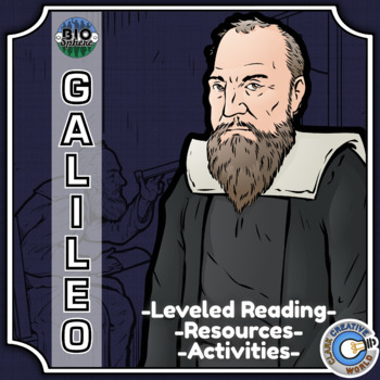 Preview of Galileo Galilei Biography - Reading, Digital INB, Slides & Activities