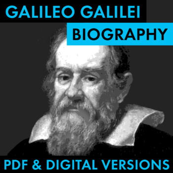 Preview of Galileo Galilei Biography Research Organizer, Biography PDF & Google Drive CCSS